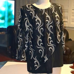 Elegant Women's Black/Gold Blouse